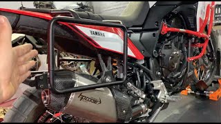 UPDATED Pannier Racks Installation  Yamaha Tenere 700 [upl. by Keffer]