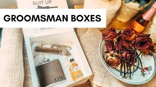 DIY GROOMSMAN PROPOSAL BOXES  ask your groomsman in style  Danielles Joy [upl. by Verdha]