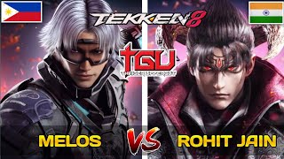 Melos Lee Vs Rohit Jain Devil Jin  TWT 2024  TGU 2024  Tekken 8  Jan Ali Gaming [upl. by Akemahs]