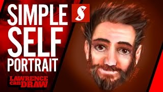 How to Draw a simple Self Portrait [upl. by Imit287]