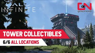 The TOWER ALL COLLECTIBLES Locations Halo Infinite [upl. by Tynan]