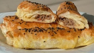 Kıymalı Rulo Börek Tarifi  Börek Nasıl Yapılır  Yufka Börek Tarifi [upl. by Hainahpez489]