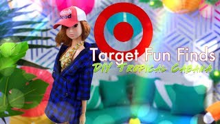 Target Bargin Bin Fun Finds PLUS DIY Tropical Cabana Doll Room Craft [upl. by Bonnee870]