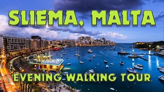 Real walking experience in Sliema Malta 2023 from Gzira to Tigne Point with Valletta views [upl. by Hurwitz]