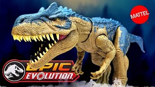 2023 Mattel Jurassic World Epic Evolution Ruthless Rampage Allosaurus Review [upl. by Ariella]