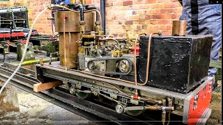 Freelance 5 inch Gauge Locomotive with experimental 8 cylinder uniflow steam engine [upl. by Paolo174]