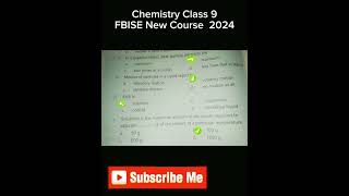 Chemistry class 9 Chapter 1 Objective Assessment [upl. by Berardo]