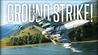 INTENSE VALLEYRUN BOMB STRIKE  DCS FA18C Top Gun Style Mission [upl. by Imerej728]