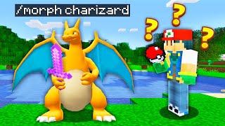 I secretly disguised as CHARIZARD in Minecraft Pokemon Pixelmon [upl. by Silevi]