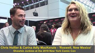 Roswell New Mexico  Carina Adly MacKenzie and Chris Hollier Interview Season 2 [upl. by Alfeus]