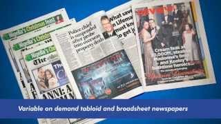 Digital Newspaper Solution  Finishing Inkjet Print at super fast speeds [upl. by Scoter]