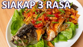 Ikan Siakap 3 Rasa Sedap Macam Restoran Thai [upl. by Oretos]