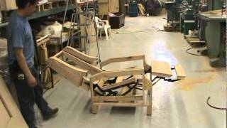 ANTIQUE FURNITURE REPAIR LLC custom recliner frame [upl. by Amikahs712]