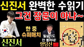 신진서 quot그건 장문이 아니야quot 완벽한 수읽기로 반격 신진서 9단 VS 양딩신 9단 한중슈퍼매치 하이라이트 20200618 바둑 신진서 한중슈퍼매치 묘수 [upl. by Elpmet407]