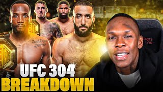 Israel Adesanya Expects Knock Outs In Main amp CoMain Event  UFC 304 Breakdown amp Picks [upl. by Mayce]