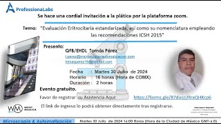 Evaluación Eritrocitaria Estandarizada Internacionalmente acorde al ICSH 2015 [upl. by Steffen]