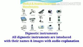 Medical Diagnostic instruments with audio explanation 🔊🔊 [upl. by Rozanne]