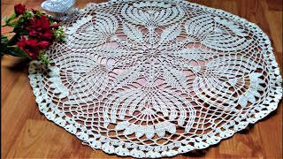 TAPETE DE CRISANTEMOS de 24 vueltas a CROCHET TUTORIAL Primera Parte [upl. by Ace]