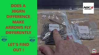 How a 30 Grain Difference Affects Arrow Flight  Archery Performance Test [upl. by Fidellia]