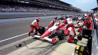 2012 Indy 500 pit stop by Justin Wilson [upl. by Sergu]