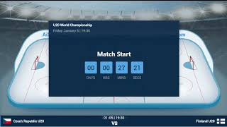 CZECH REPUBLIC U20 VS FINLAND U20  IIHF WORLD JUNIOR ICE HOCKEY CHAMPIONSHIP 2024  LIVE SCORES [upl. by Kerby]