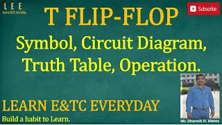 T Flip Flop using NAND Gate  Sequential Circuit  Learn EampTC Everyday [upl. by Nonez]