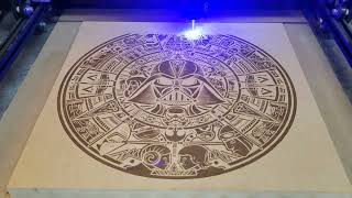 Star Wars Aztec Calendar Ortur Laser Master 2 20w [upl. by Clorinde]