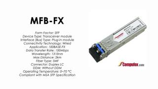 MFBFX  Planet Compatible 100BaseFX 1310nm 2km SFP [upl. by Sullecram63]