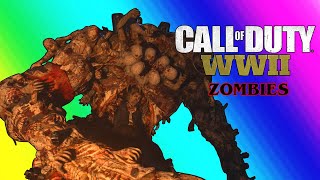 COD WW2 Zombies Funny Moments  Easter Egg Boss and POOB Clan Tryouts [upl. by Nidnal]