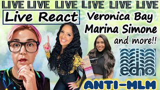 Live React to Veronica Bay amp Marina Simone Make that downline WORK [upl. by Bryce]