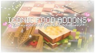 The 5 Most ICONIC Food Addons For Minecraft PEBE 119 🍪🍥 [upl. by Drona]