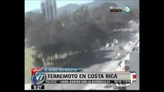 Visión Siete Terremoto en Costa Rica [upl. by Memory]