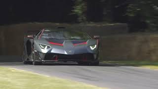 One Off Lamborghini SC18 Alston climbs the hill of Goodwood Festival of Speed [upl. by Arrat]