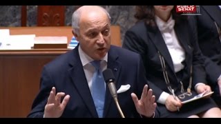 Standing ovation pour Laurent Fabius à lAssemblée [upl. by Resiak]