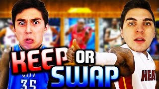 ALL DIAMOND KEEP OR SWAP VS LOSTNUNBOUND EXTREME CINNAMON FORFEIT NBA 2K16 MyTeam Packs [upl. by Smaoht]