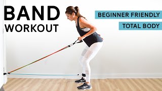 Full Body Resistance Band Workout  Low Impact  Beginner Friendly [upl. by Yremrej]