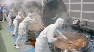 Handmade School Lunch for 3000 People 手作り学校給食 カレーライス Junior High School Food  Giant Curry [upl. by Legnaesoj]