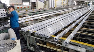 Huge Scale Manufacturing Process of Aluminum Profile Aluminum Factory in Korea [upl. by Meras]