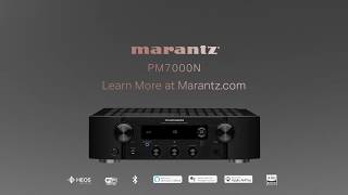 MarantzintroductingthePM7000Nintegratedstereoamplifier [upl. by Nogas172]