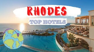 RHODES best hotels Top 10 hotels in Rhodes Greece [upl. by Udele12]