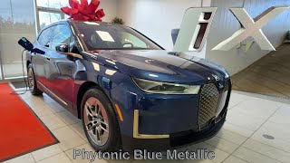 2023 BMW iX xDrive50 Phytonic Blue Metallic on Mocha [upl. by Domenico]