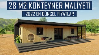 Konteyner Ev Yapımı Maliyeti  Konteyner Ev Fiyatları 2022  Prefabrik Konteyner Ev Modelleri [upl. by Cesaro]