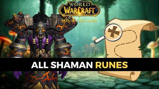 WoW SOD All Shaman Rune Locations Guide [upl. by Lena758]