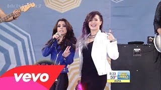 Demi Lovato  Really Dont Care ft Cher Lloyd Live at GMA 6614 [upl. by Casanova]