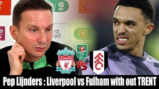 TRENT ALEXANDER ARNOLD WAS ABSENT WHEN LIVERPOOL AGAINST FULHAM [upl. by Coward]