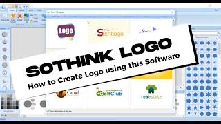 HOW TO CREATE LOGO DESIGN ON SOTHINK LOGO MAKER SOFTWARE [upl. by Wawro922]