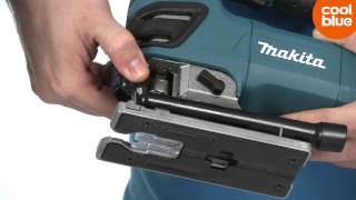 Makita 4350T decoupeerzaag Productvideo NLBE [upl. by Ahsena]