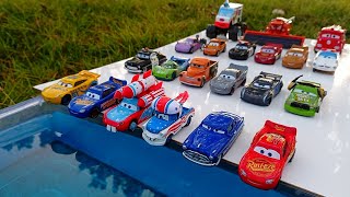 Looking for Disney Pixar Cars  Lightning Mcqueen Cruz Storm Mater Hudson Guido Sally Sheriff [upl. by Atiugal]