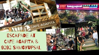 Food Trip  9292 SAMGYUPSAL amp CAFE AGAPITA  Bonding with officemates  HRMO Family [upl. by Adara]