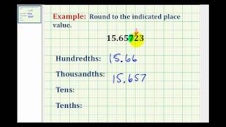 Examples Rounding Decimals [upl. by Hesoj880]